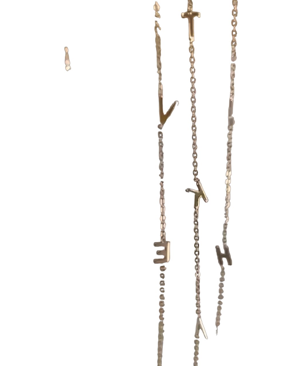 Cadena de letras en Oro - LQ Jewelry Design