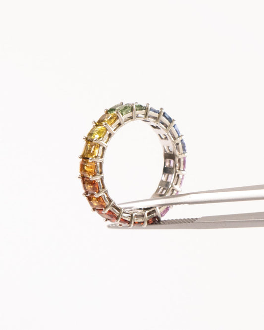 Argolla Sinfín Rainbow - LQ Jewelry Design