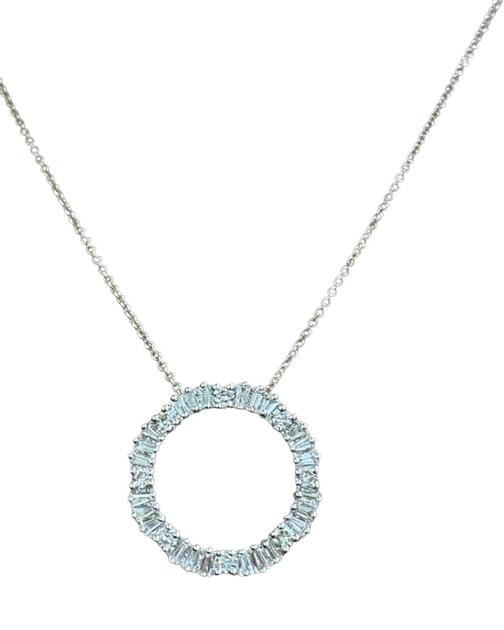 Cadena Eternity Love en Oro Blanco 18k con Diamantes - LQ Jewelry Design
